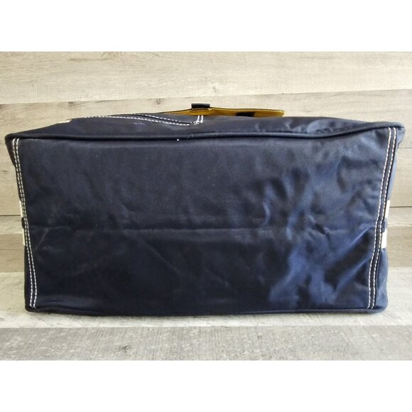 Vtg EASTSPORT Duffle Bag Navy Blue Medium Gym TRAVEL Weekender Duffle 1990s - Picture 6 of 12